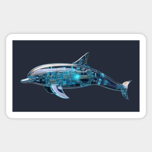 Sci Fi Dolphin Sticker